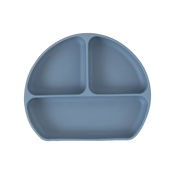 Silicone suction plate - Slate Blue