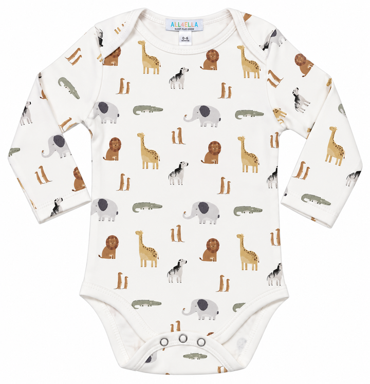 Wild Animals Organic Clothing Set 6pcs