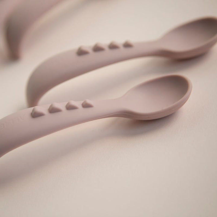 Comfy grip silicone forks 2pk - Dusty Pink