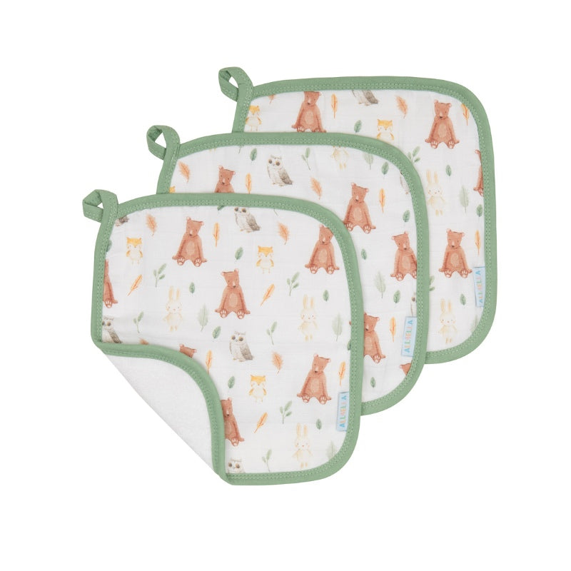 Organic wash cloths 3pk - Forest Friends