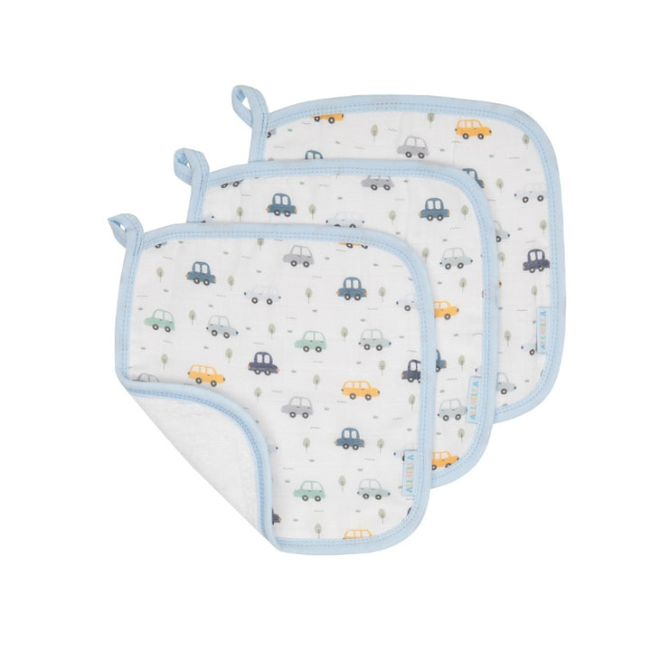Organic wash cloths 3pk - Beep Beep