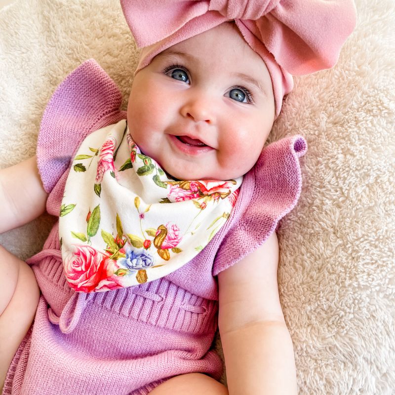 Bandana bibs 2pk - Rose