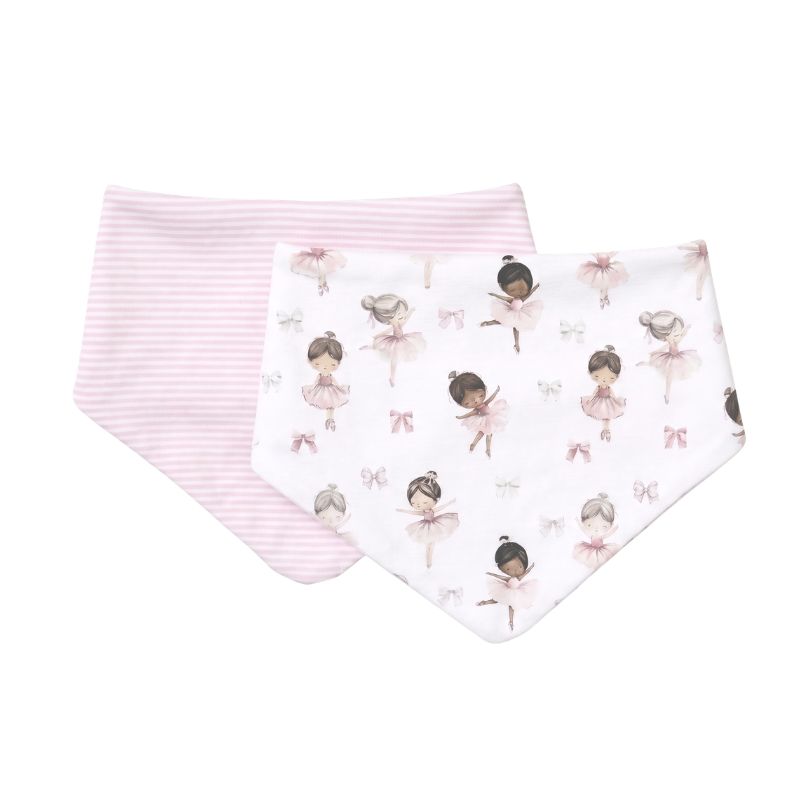 Bandana bibs 2pk - Ballerina