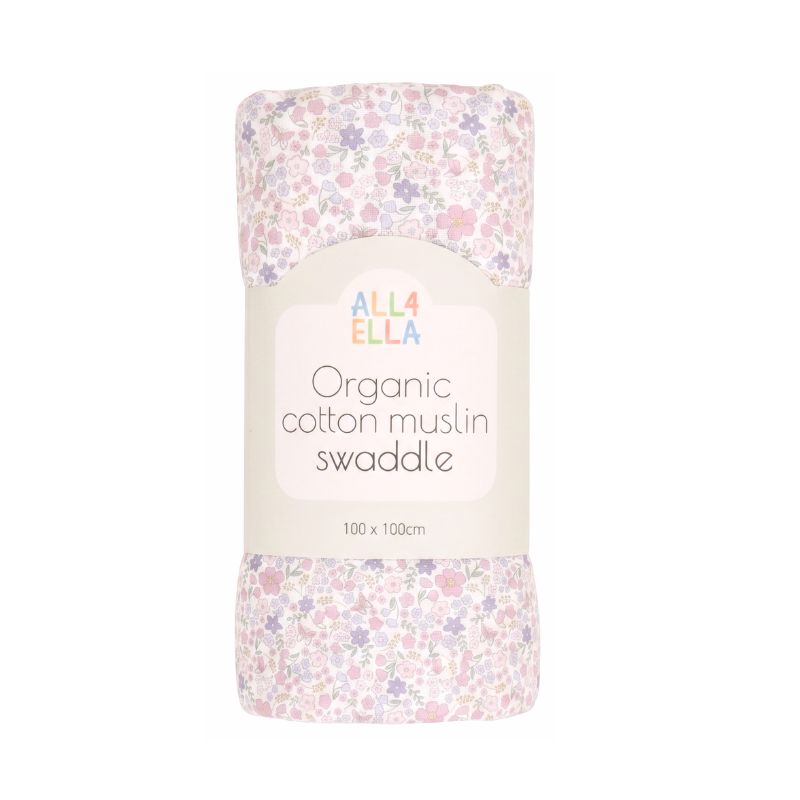 Blossom Organic Muslin Swaddle