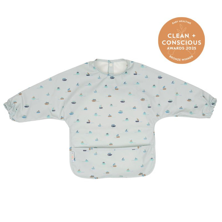 Sail Boats Recycled Long Sleeve Bib