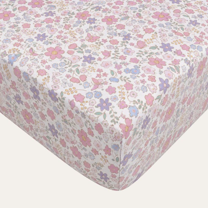 Blossom Waterproof Fitted Cot Sheet